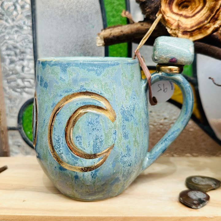 Carys Martin Ceramics - Wholesale - Ruby in Zoisite Triple Goddess Crystal Mug