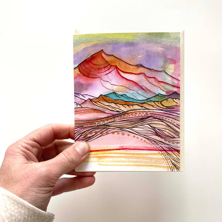Mountain Art Notecards: Dreamstate for wholesale by Sarah Uhl
