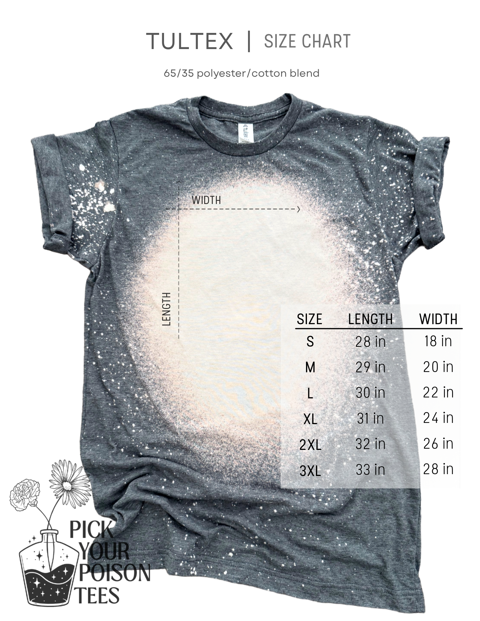 Pick Your Poison Tees LLC (Formerly Wandering Owl Designs) - Wholesale Screen Printed T-Shirt - Women's - Scorpio Tarot – Bleached Zodiac Tee1