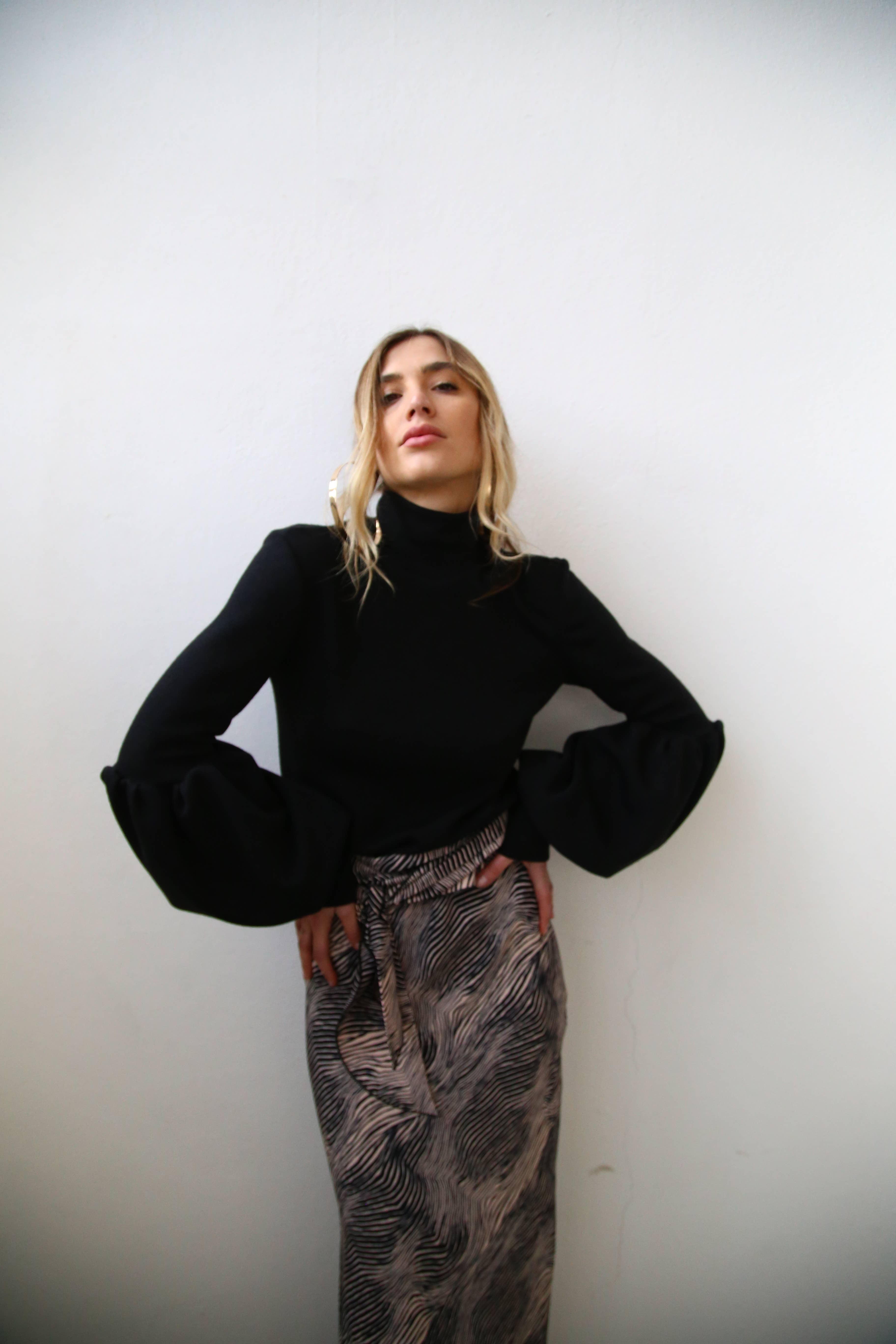 NÈGRE BALLON À COL ROULÉ CARACAS NOIR en vente sur Faire