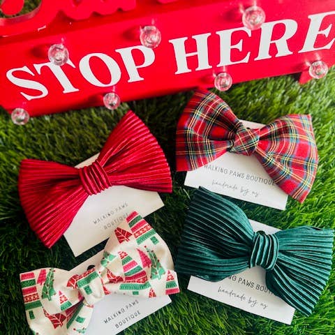 Walking Paws Boutique - Wholesale Pet Bow Tie - Dog - Assortment pet bowties, adjustable and removable, holiday3
