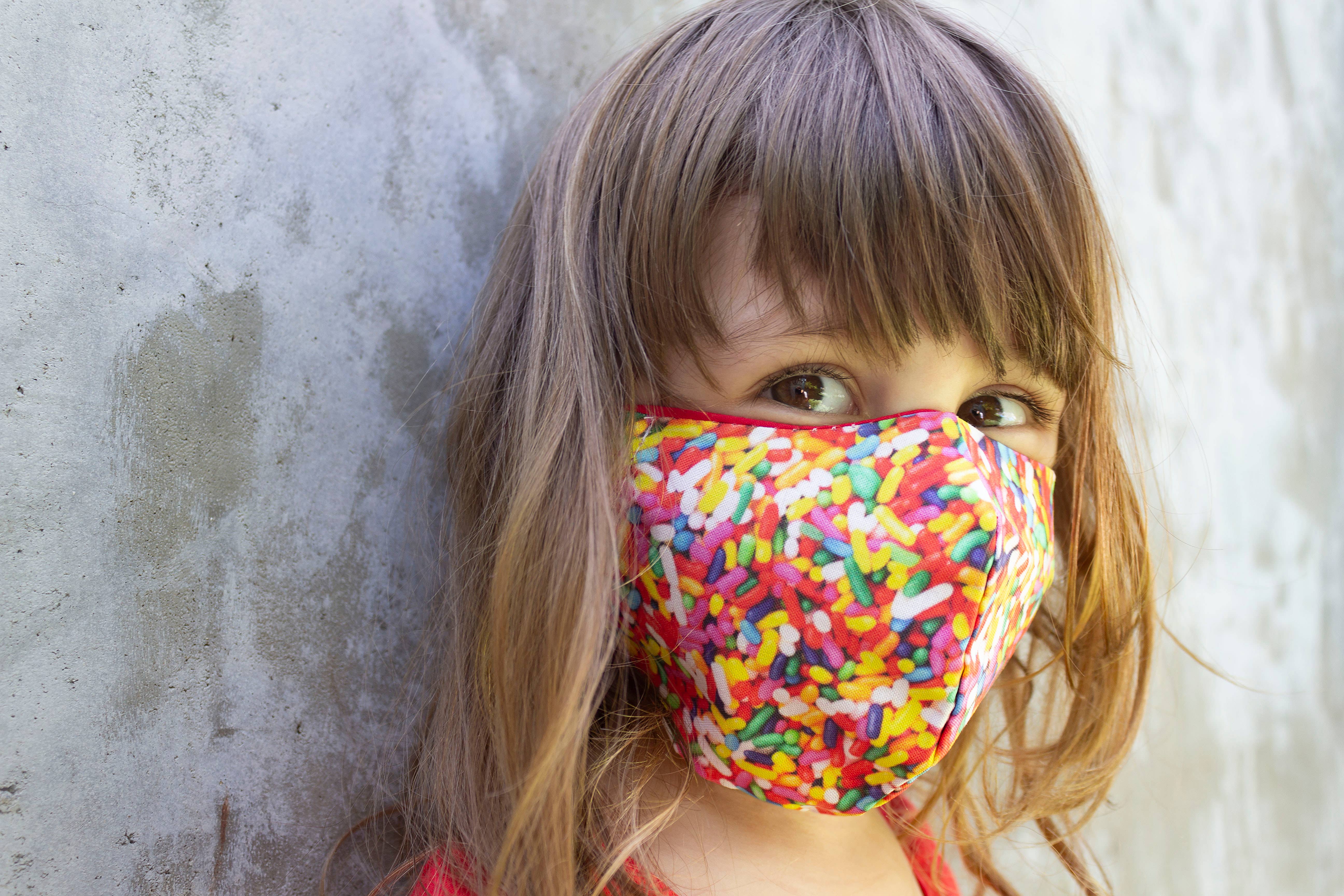 Rainbow Kiddo - Wholesale Protective Face Mask/Shield - Sprinkles Child Face Mask Unicorn1