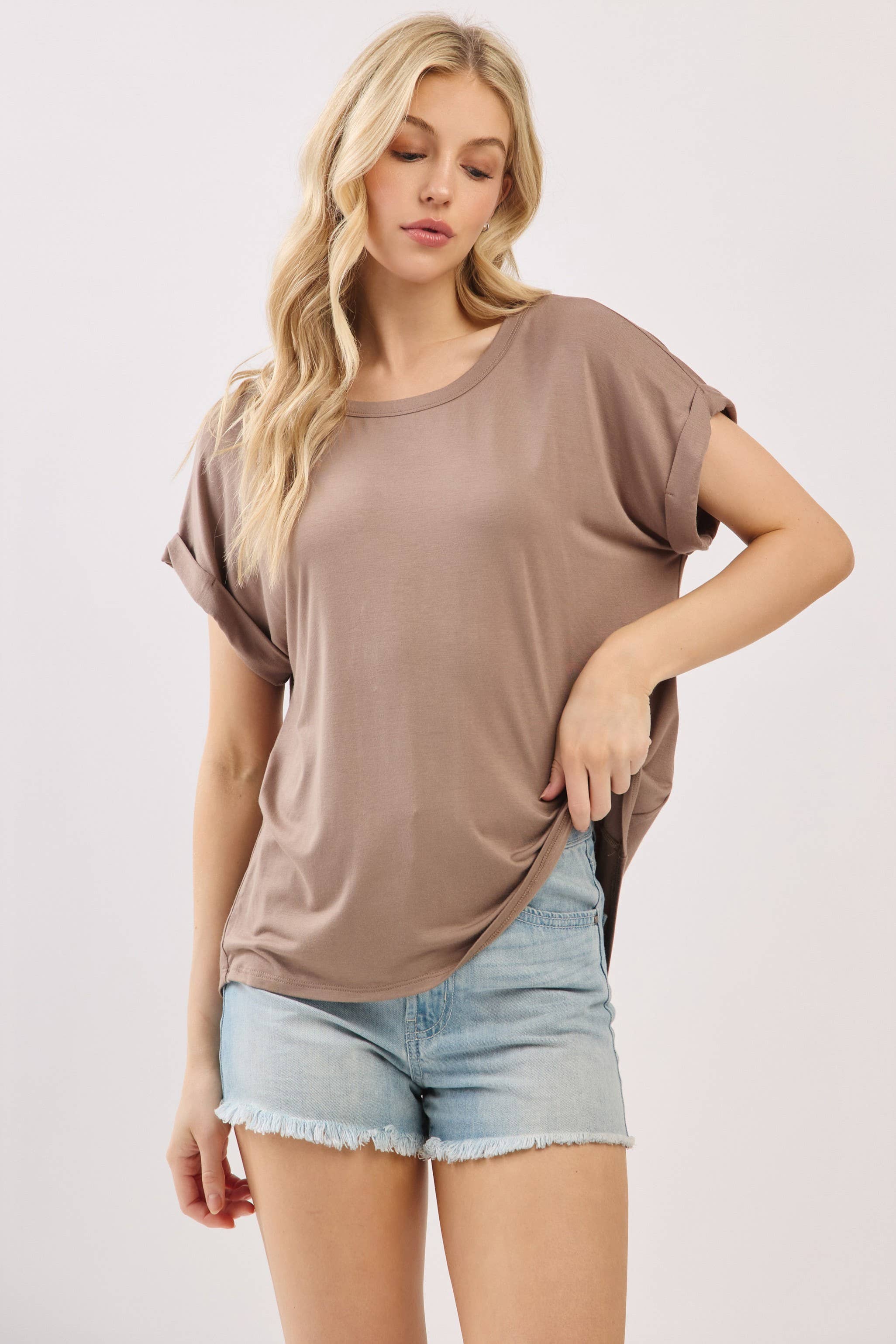 Final Touch - Vendita all'ingrosso Top in maglia - Donna - Top Girocollo in Modal Rayon - T3104847