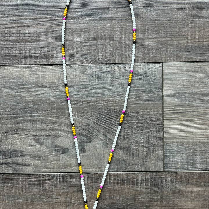 JILLIAN INK LLC - Wholesale Lanyard - Women's - Pencil Teacher Seed Bead Lanyard with Breakaway Clasp