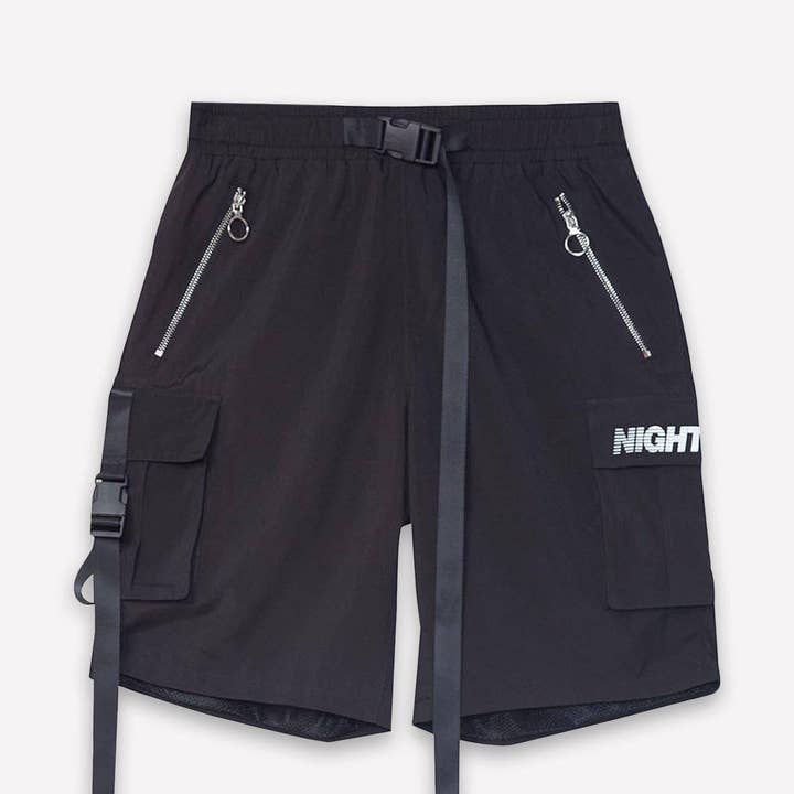 Konus cargoshorts voor heren in zwart voor wholesale door Robin K