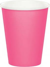 Pack of 8 glasses 266 ml fuchsia for wholesale by Mis Globos