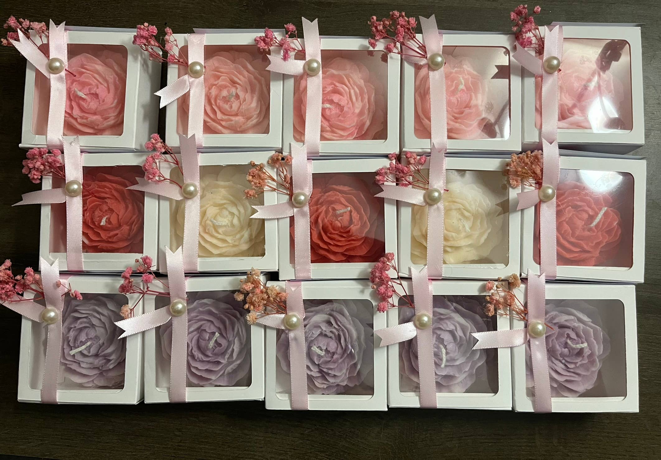 La Binibini – Engroshandel Gavelys – Duftlys i soja med pæonform3