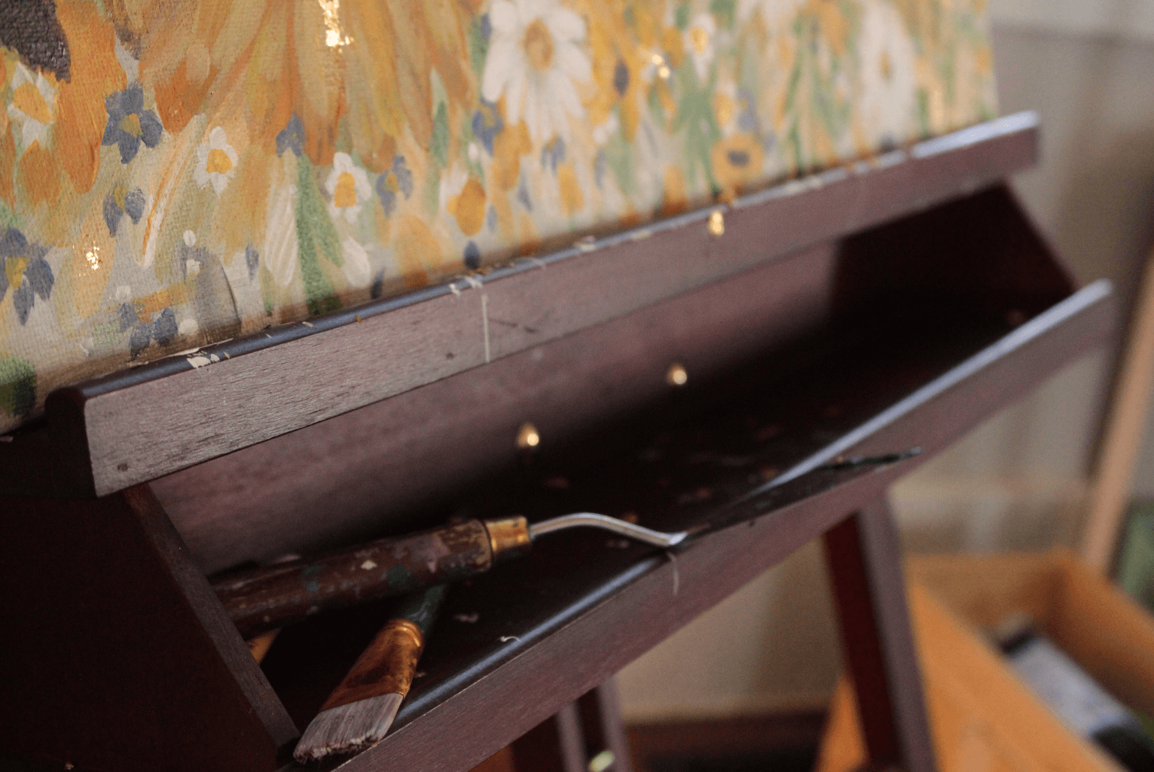 glad you're here co - Wholesale Painting/Drawing - Sunflower and Daisies Abstract Original Painting Acrylic1