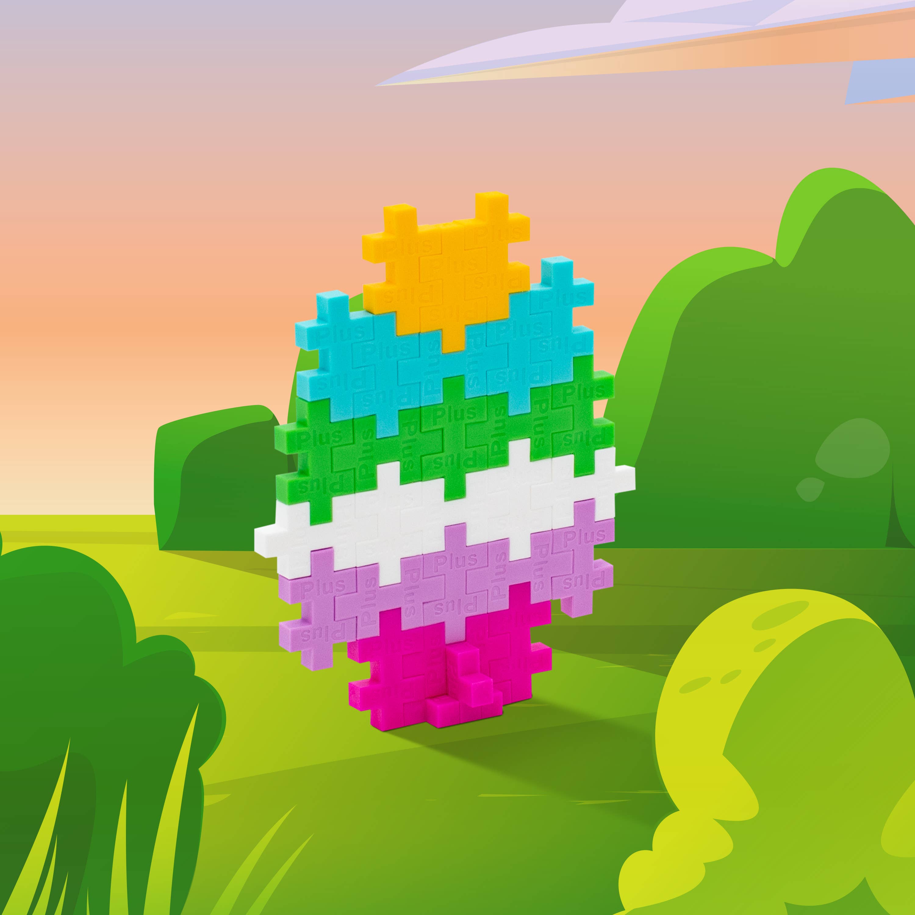 Plus-Plus USA - Wholesale Build-a-Toy - Kids - Tube - Easter Egg1