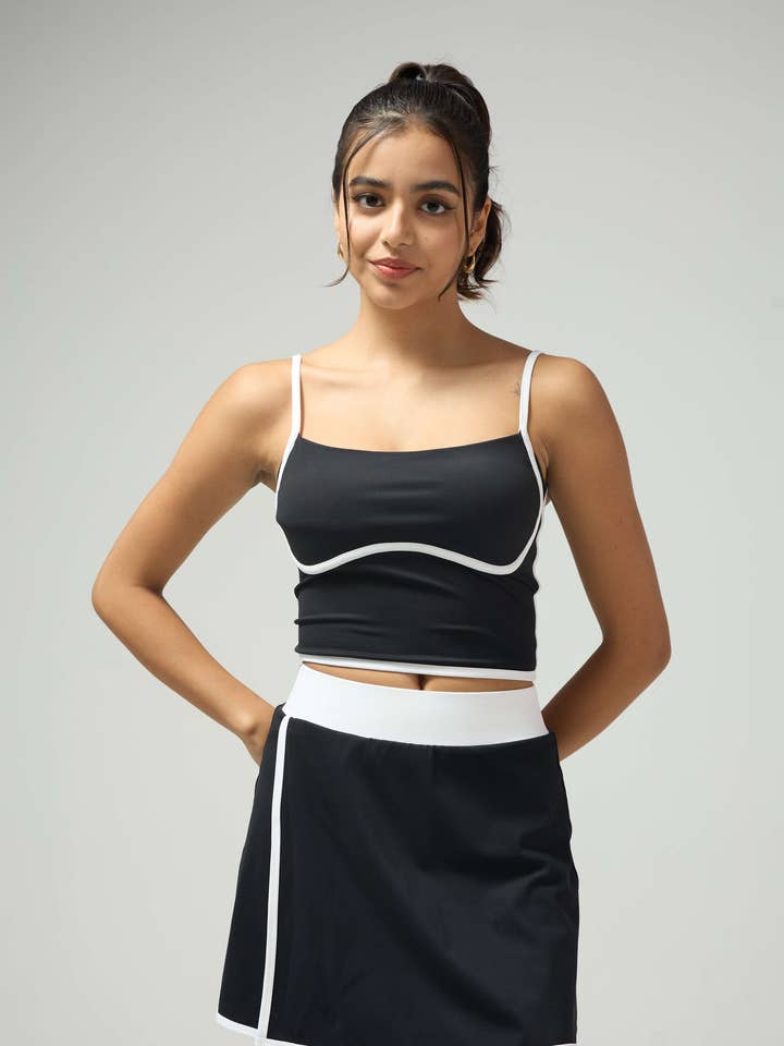 Onyx Court-Line Sports Bra for wholesale by JOJO FASHION INC