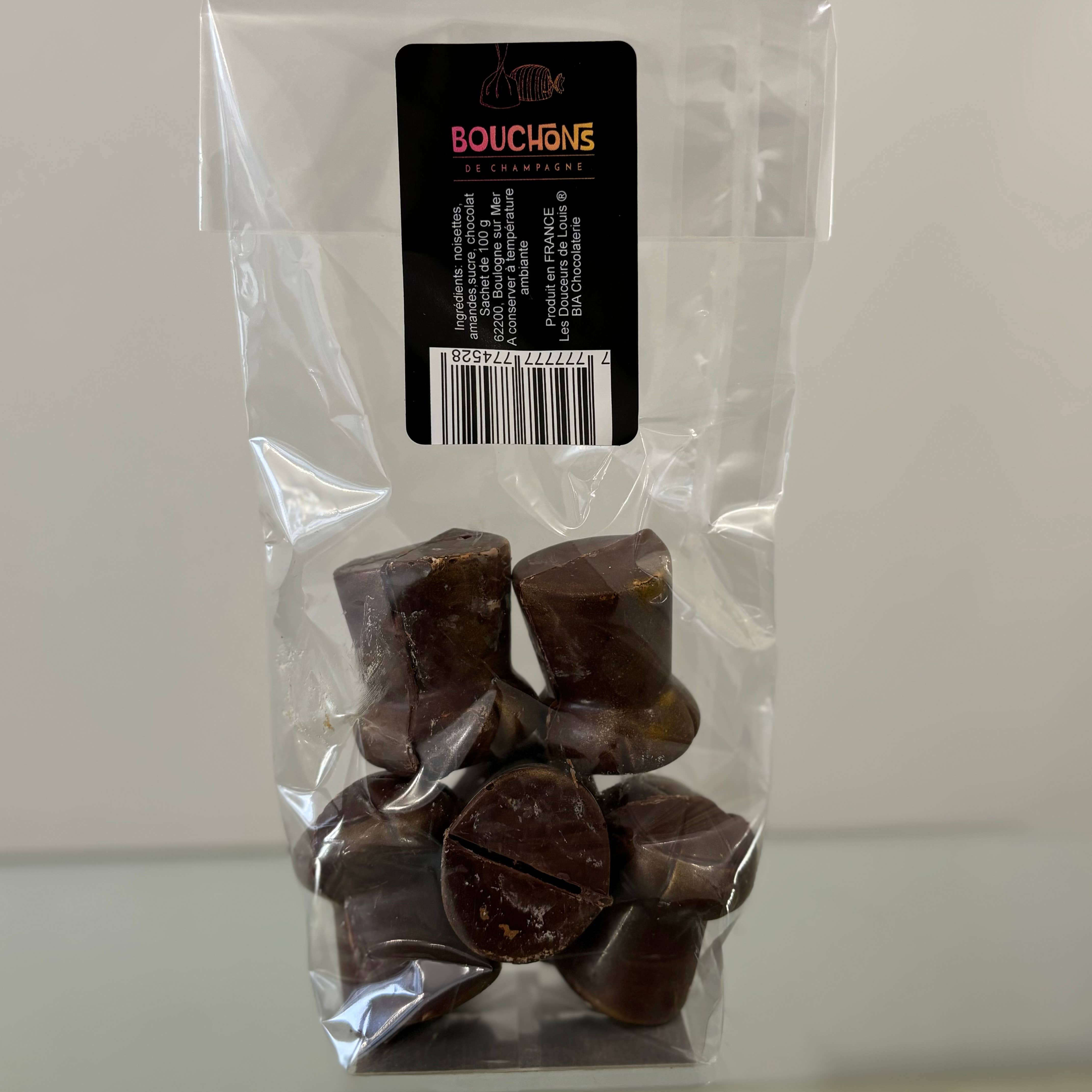 Les Douceurs de Louis - Wholesale Chocolate - Chocolate champagne corks & crispy praline2