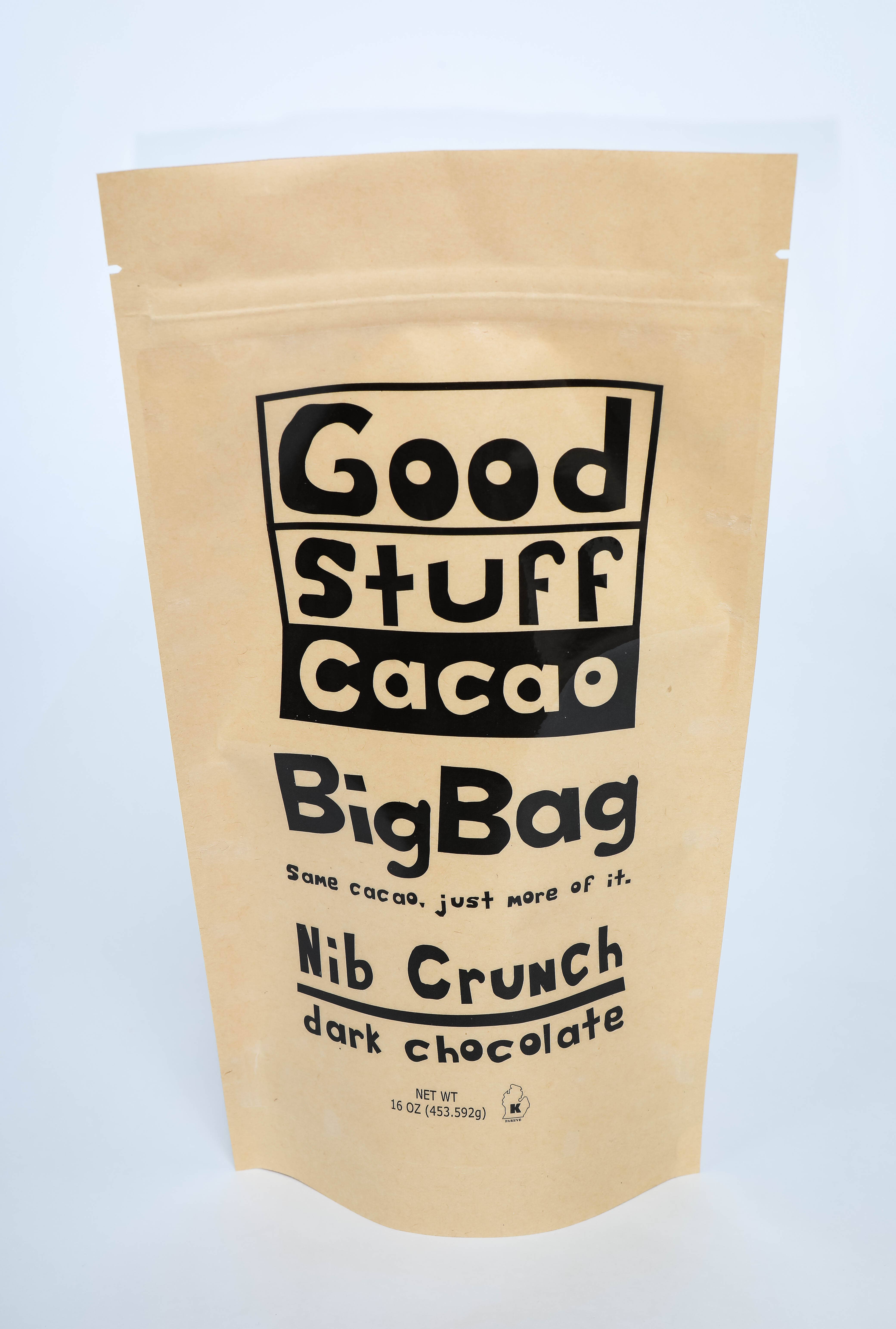 Good Stuff Cacao - Wholesale Chocolate Bar - Nib Crunch Cacao 3oz2