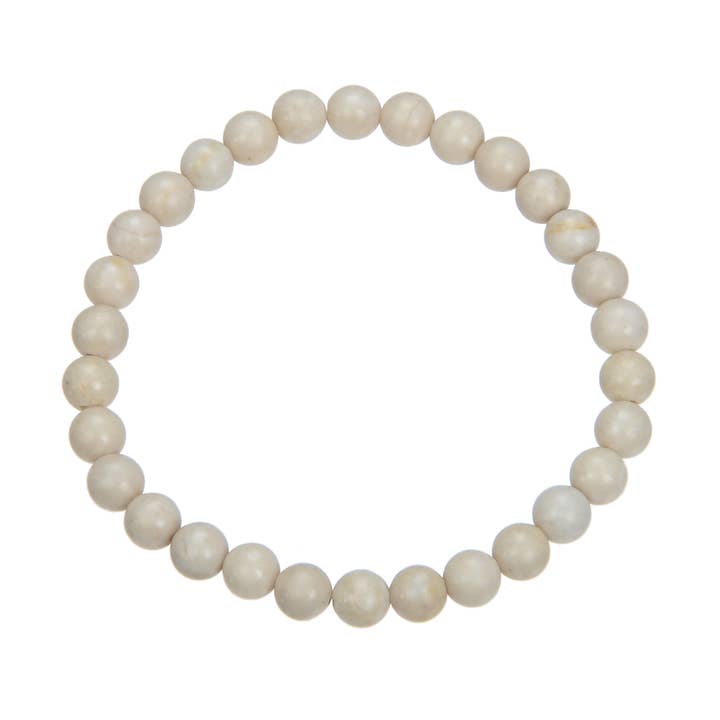 Ole - Wholesale Beaded Bracelet - Fossil Stone Bead Bracelet B1997