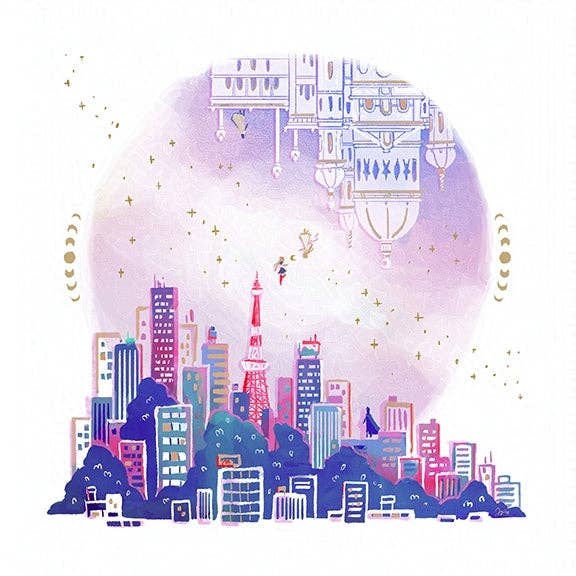 Moonlight Millennium Print for wholesale by ginkgo house