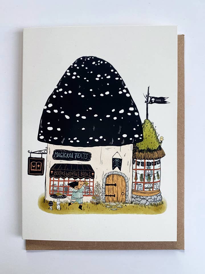 Booksworth's Books Card per la vendita all'ingrosso da parte di Marika Paz Illustration