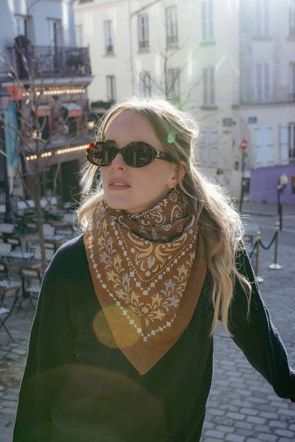 Maison Lecomte Flament - Venta al por mayor Bandana - Mujer - Pañuelo Tarragona de algodón1