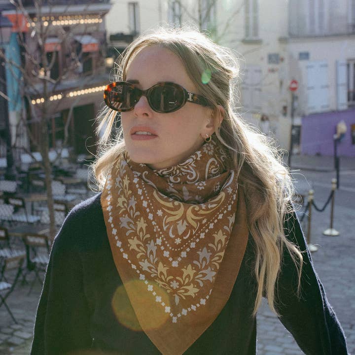 Maison Lecomte Flament - Venta al por mayor Bandana - Mujer - Pañuelo Tarragona de algodón1