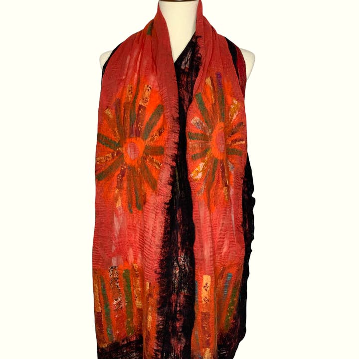 Pomegranate Moon - Wholesale Scarf - Women's - Sari Sun - Warm Scarf2