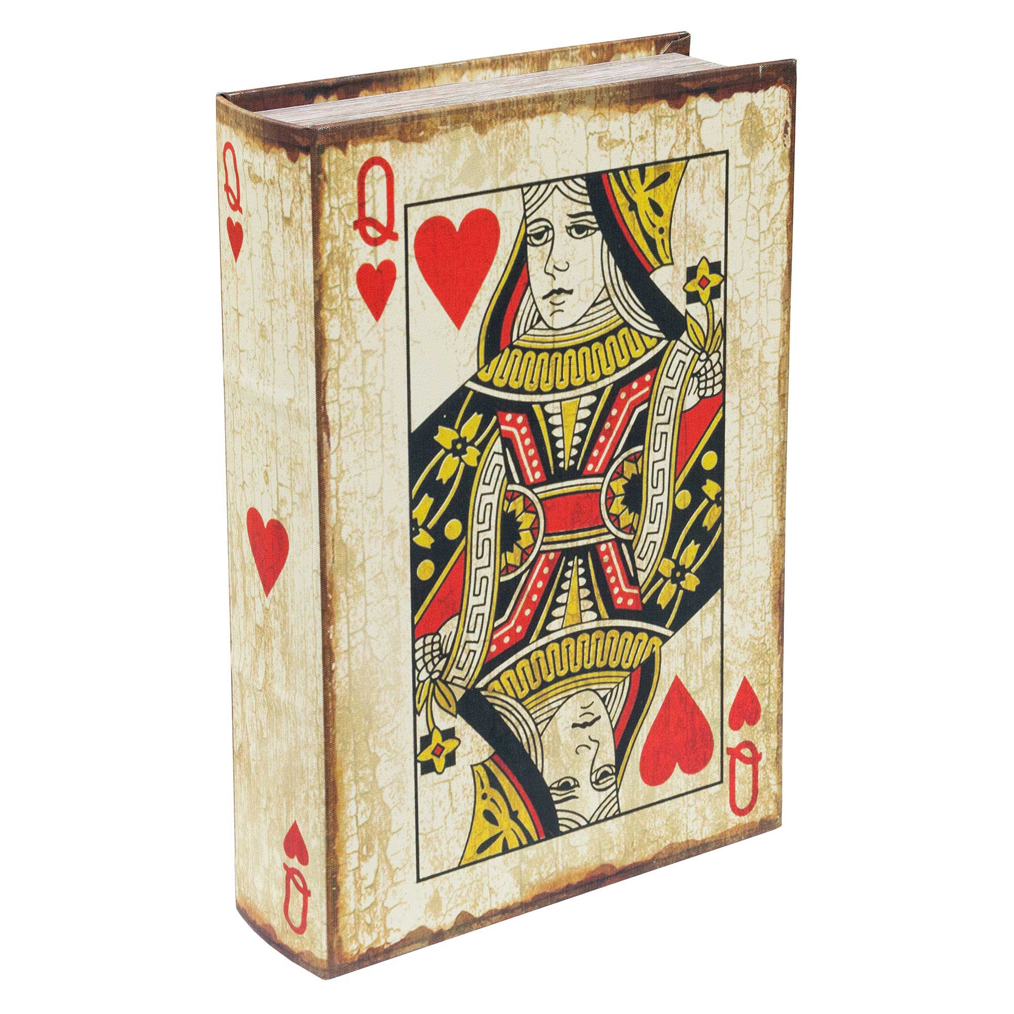 Febland – wholesale Decorative box – Playing Card Queen of Hearts Storage Book Box2
