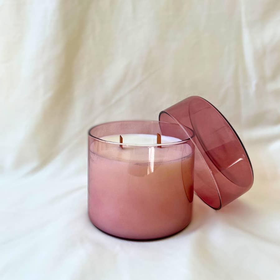 Candescent Books - Wholesale Jar/Filled Candle - Romance 12 oz. Double Wood Wick Candle