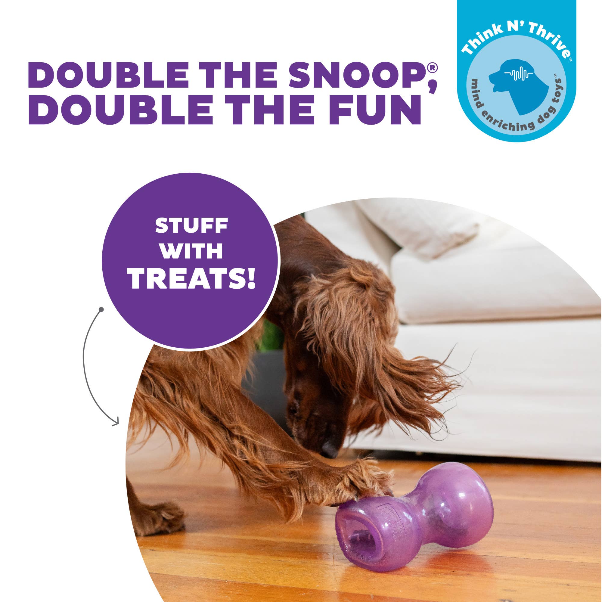 Pet Palette Distribution - Wholesale Pet Chew Toy - Dog - Planet Dog Orbee-Tuff Double Snoop Interactive Dog Toy1