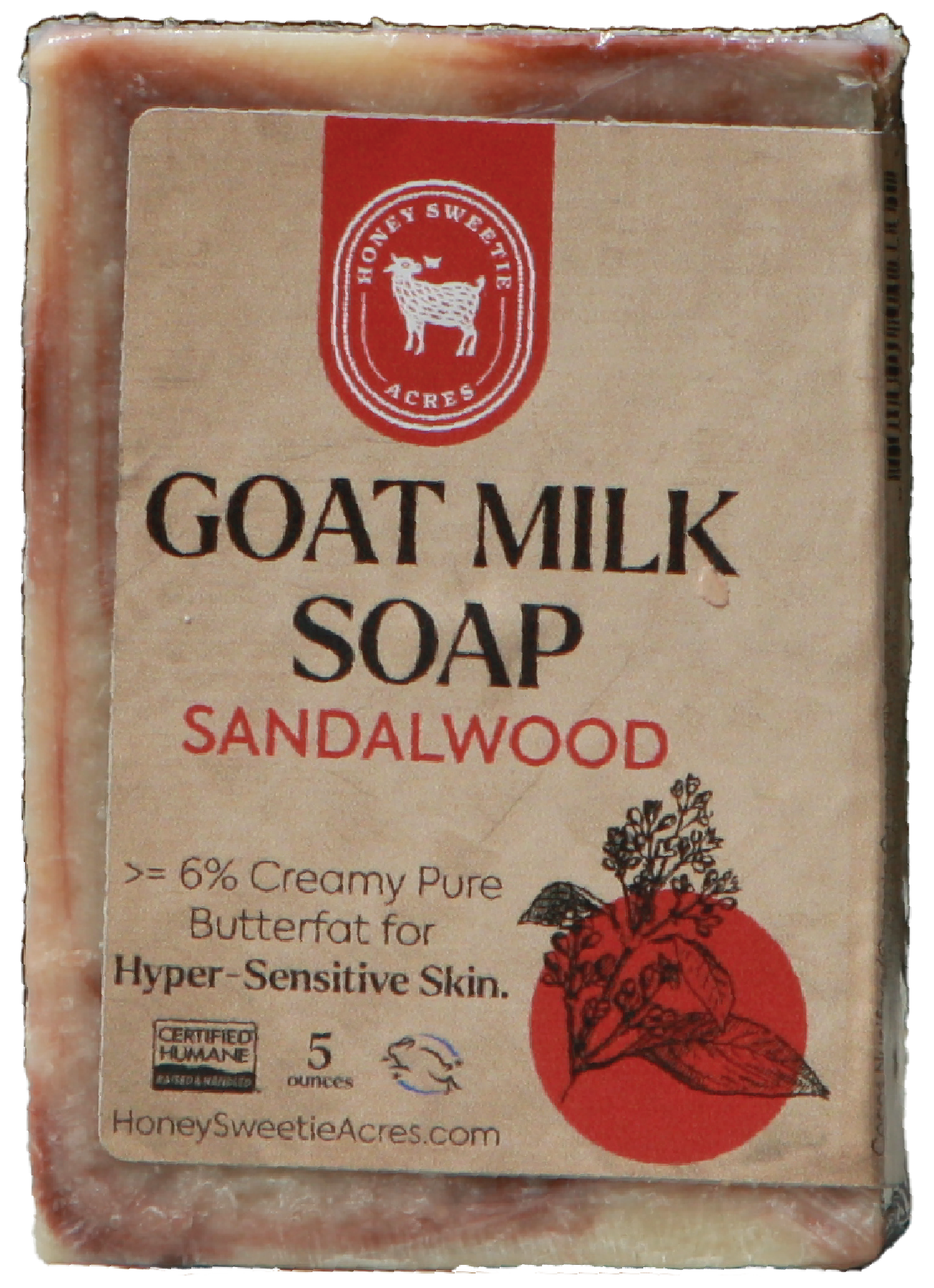 Honey Sweetie Acres - Wholesale Bar Soap - Soap: Sandalwood Goat Milk Soap3