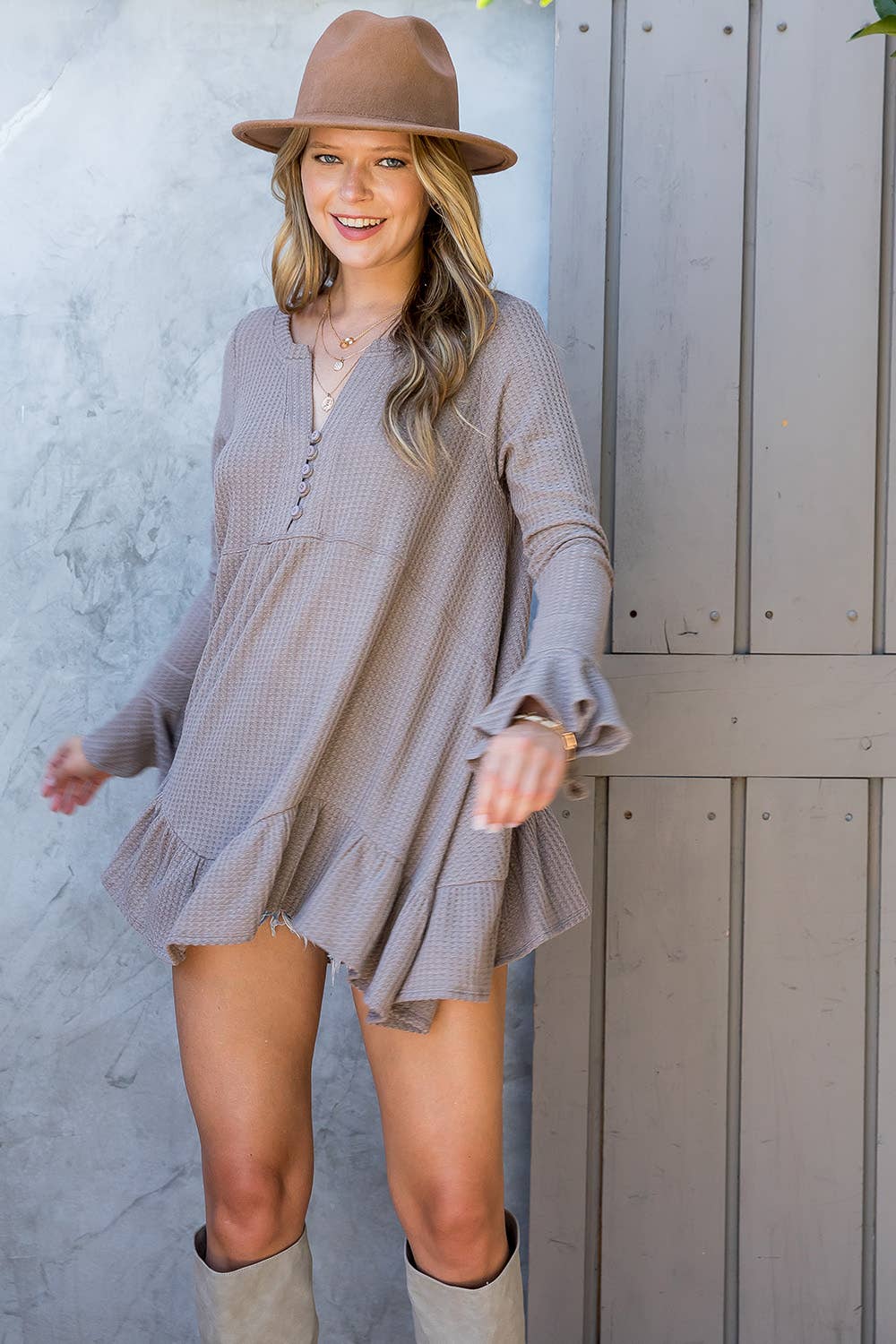 Sweet Lovely by Jen - Wholesale Tunic - Women's - SW275 - Waffle Knit Flare Top65