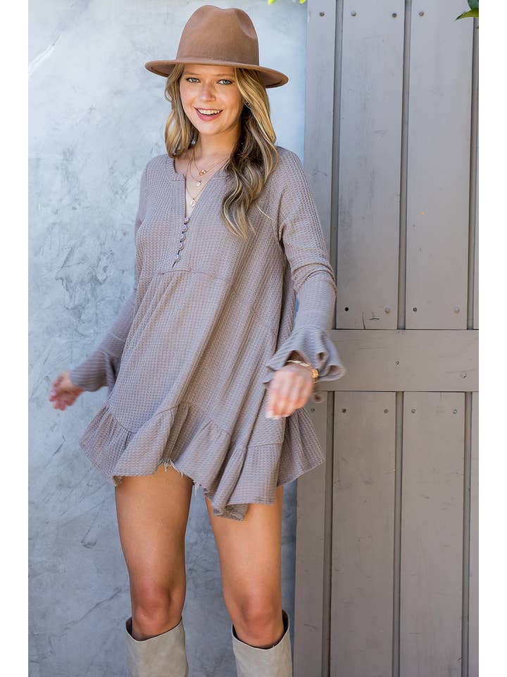 Sweet Lovely by Jen - Wholesale Tunic - Women's - SW275 - Waffle Knit Flare Top65