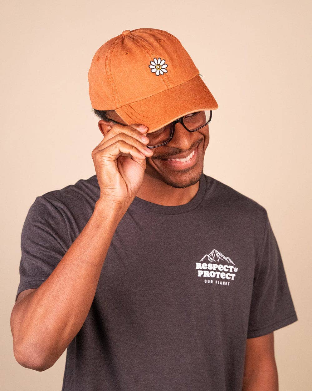Keep Nature Wild - Wholesale Baseball Cap - Unisex - Bloom Dad Hat | Burnt Orange1