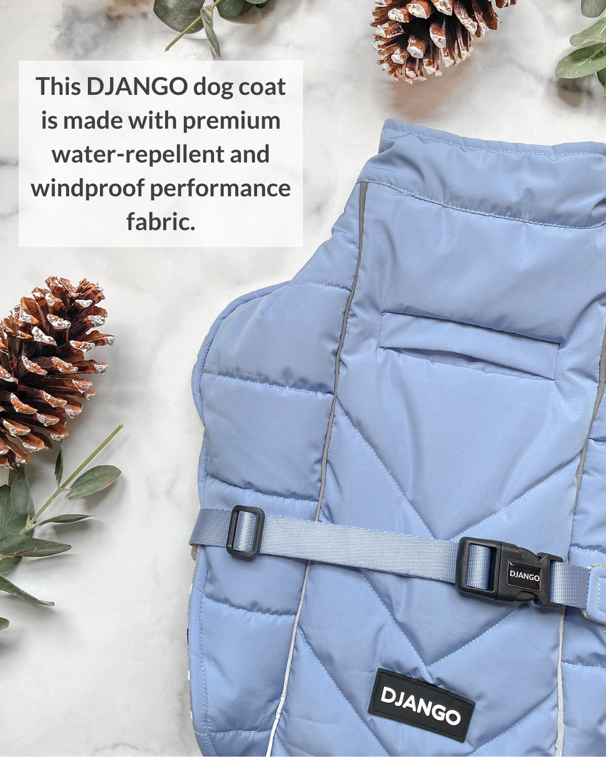 DJANGO - Wholesale Pet Coat - Dog - Whistler Winter Dog Coat - Dusk Blue4