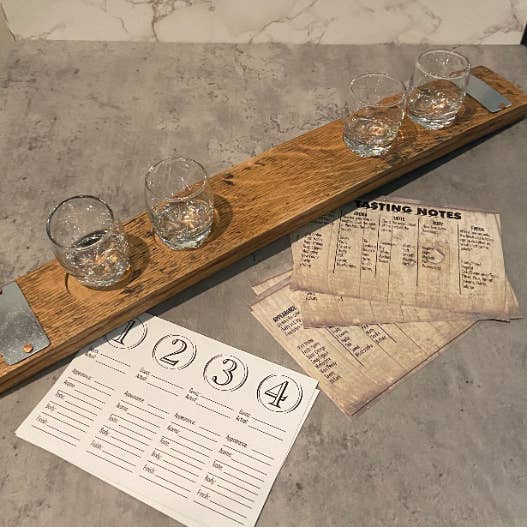 Bourbon/Whiskey Tasting Kit, Bourbon Barrels, SHIPS FREE, Handmade, Made In USA, Great Gift, Personalization Available and other Purchase Wholesale whiskey flight. Free Returns & Net 60 Terms on Faire trending on Faire.