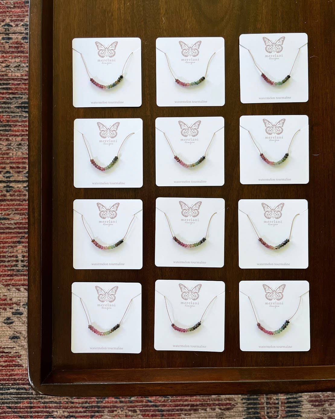 Merelani Designs - Wholesale Beaded/Pearl Necklace - Watermelon Tourmaline Necklace8