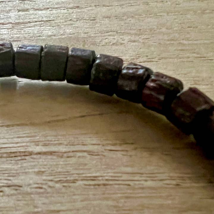 Nellie Pratt Artisan Jewelry - Vente Bracelet de perles - Bracelet extensible en bois turquoise pour homme "Parlay All Day"3