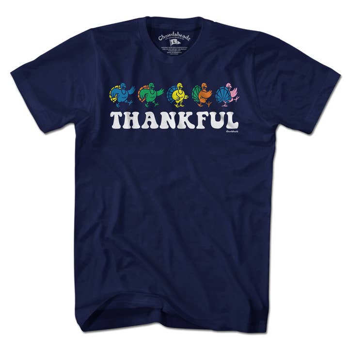 Thankful Dancing Turkeys T-Shirt for wholesale by Chowdaheadz