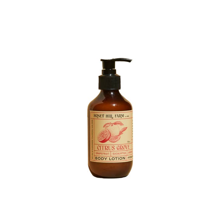 Lotion pour le corps Citrus Grove 9 oz pour la vente par Honey Hill Farm