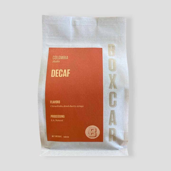 Decaf Colombia for wholesale by Boxcar Coffee Roasters