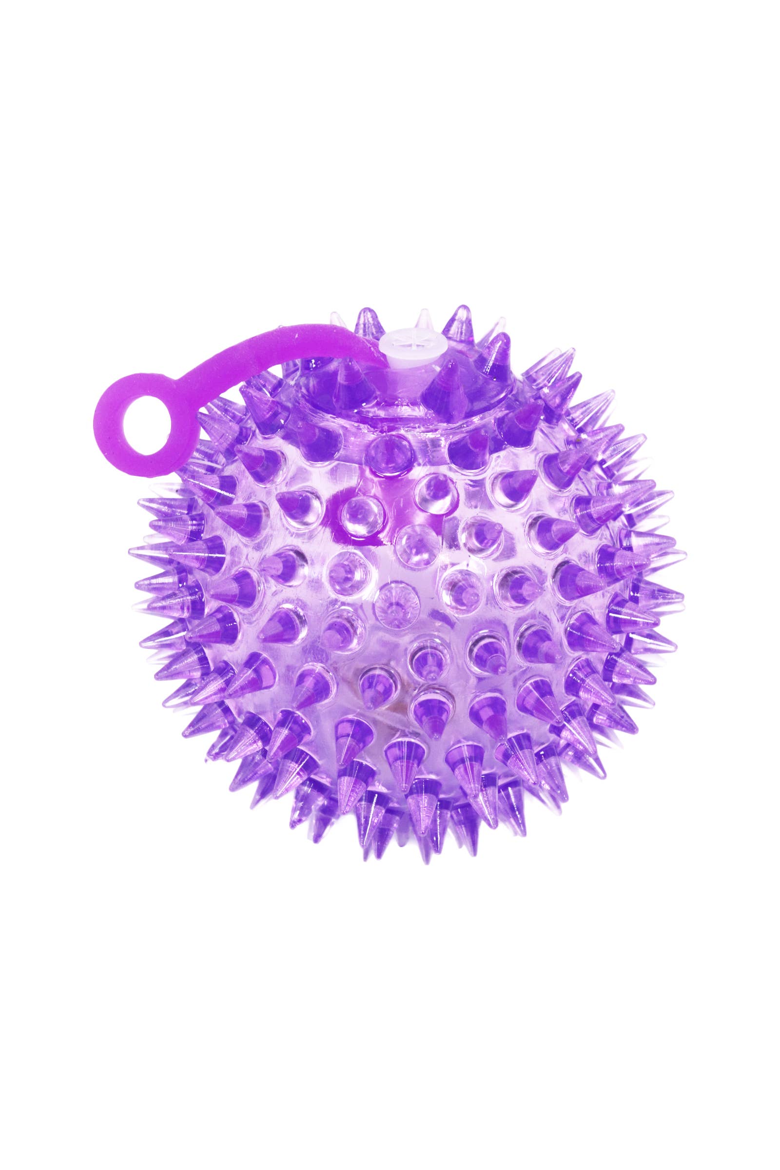 Cap Zone - Wholesale Squishy toy – Kids & Baby - Spiky LED Light-Up Squeaky Bouncy Ball - 2.75 Inch8