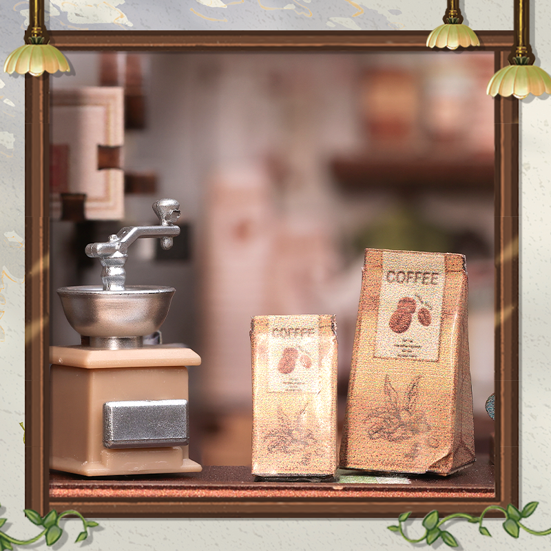 Hands Craft Intl - Venta al por mayor Puzle - Niños - Kit de Estantería DIY: Café Soleado8