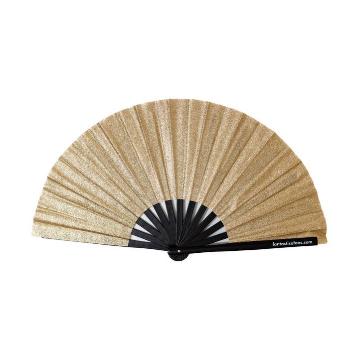Champagne Mega Glitter XL Fan for wholesale by Fantastico Fans UK Limited