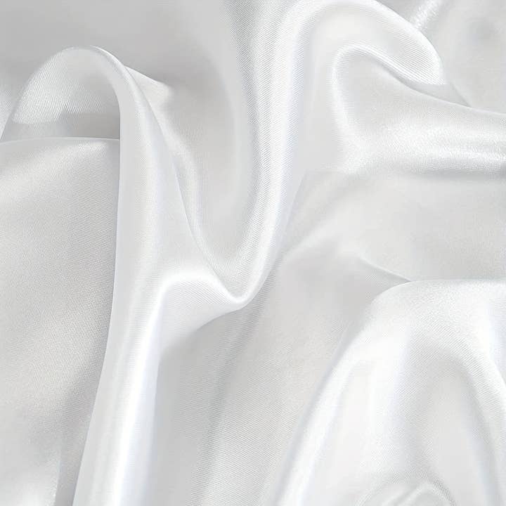 AfricanFabs - Wholesale Bedding Pillowcase/Sham - Satin pillow case White 60 x 70 cm standard pillow size - Silky satin pillowcase