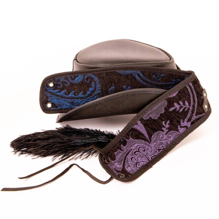 American Hat Makers - Wholesale Fedora - Unisex - Leather Festival Hat - Style Reversible Ren19