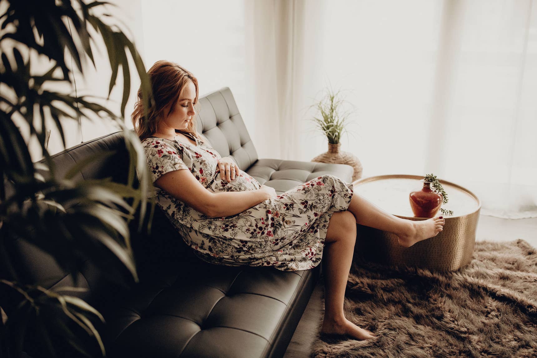 Three Little Tots - Wholesale Dress - Maternity - Floral Mommy Labor and Delivery/ Nursing Gown14