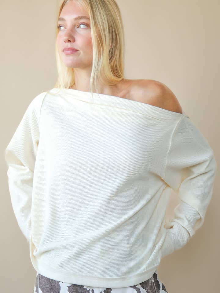 NT12251-Maglione Casual a Collo Barca a Tinta Unita per la vendita all'ingrosso da parte di VERY J