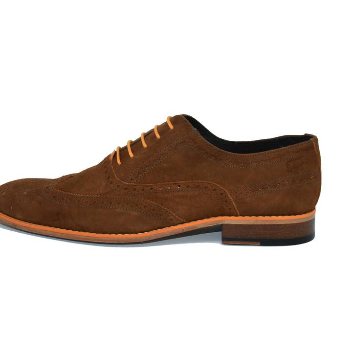 URBAN CHIC - LIGHT BROWN SUEDE & ORANGE for wholesale by LIV'HIPP