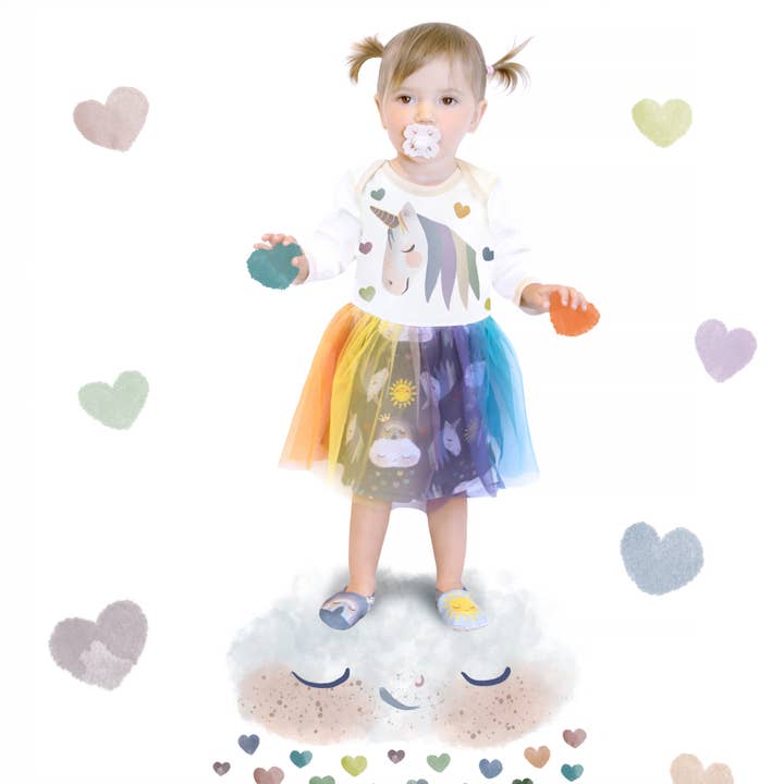 Unicorn tutu dress: newborn up to 8 years old for wholesale by Olly & Arya