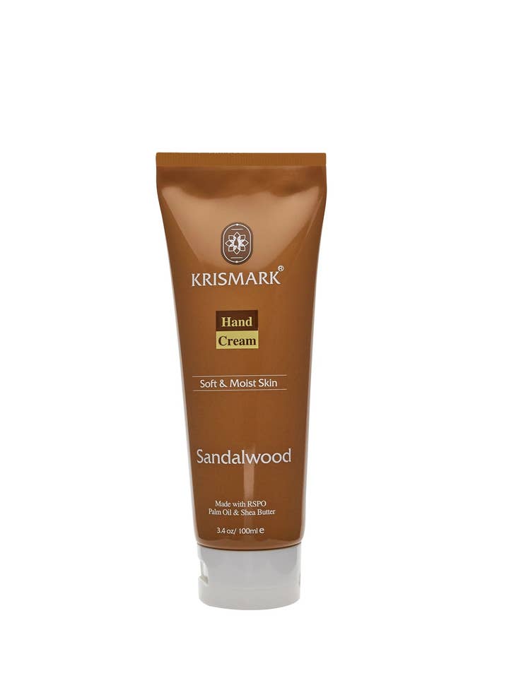 Hand Cream Sandalwood for wholesale by Krismark Cosmetics USA Inc.
