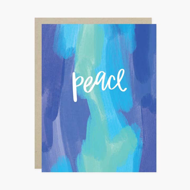 Biglietto di Auguri Festivo Pittorico di Pace per la vendita all'ingrosso da parte di Barone and Co.