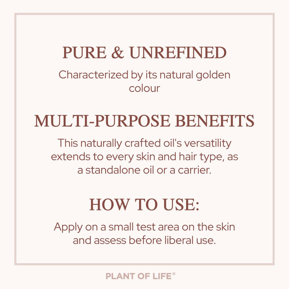 Plant of Life - Wholesale Bath/Body Oil - Jojoba Oil | Organic | Skin, Hair, DIY | 100% Pure | Size2