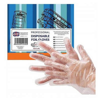 LS GROUP – wholesale Städhandskar – Box med 100 engångshandskar i transparent plast, storlek L/XL0