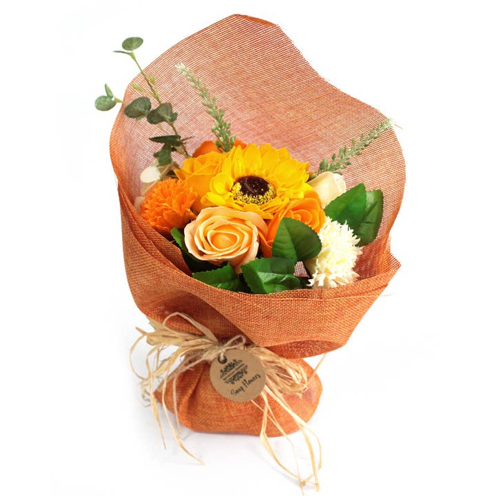 AWGifts Europe - Wholesale Bath Bomb/Fizz - Standing Soap Flower Bouquet Bath Bomb - Orange